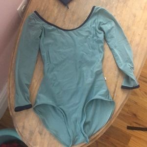 Mint Green Yumiko Long Sleeve Leotard
